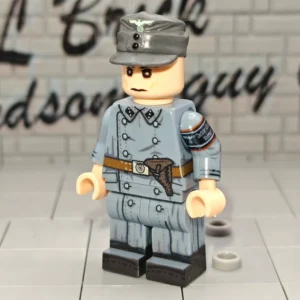 German Volkssturm Militia (Greatcoat) - Custom Printed Brick Block Figure German Volkssturm Militia (greatcoat) Custom Printed Brick Block Figure