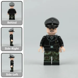 German Waffen-SS Panzer Officer (Grimacing) (WWII) - Custom Printed Brick Block Figure German Waffen Ss Panzer Officer (grimacing) (wwii) Custom Printed Brick Block Figure
