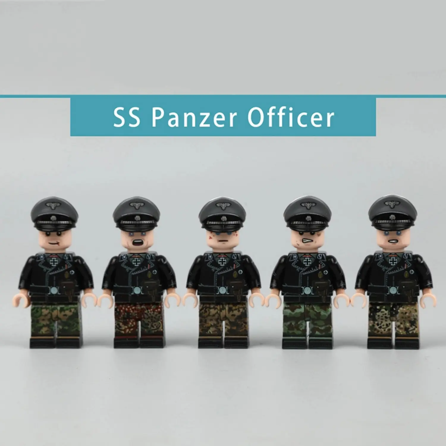 German Waffen-SS Panzer Officer Series (WWII) - Custom Printed Brick Block Figure German Waffen Ss Panzer Officer Series (wwii) Custom Printed Brick Block Figure