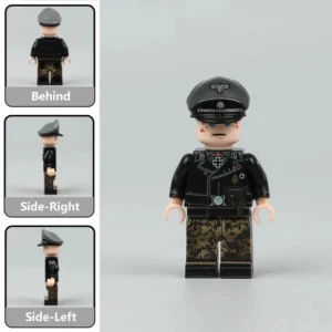 German Waffen-SS Panzer Officer (WWII) - Custom Printed Brick Block Figure German Waffen Ss Panzer Officer (wwii) Custom Printed Brick Block Figure