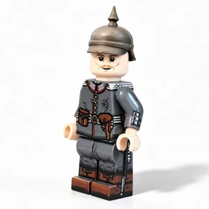 Imperial German Guards Lieutenant (1914) WWI - Custom Printed Brick Block Figure Imperial German Guards Lieutenant (1914) Wwi Custom Printed Brick Block Figure