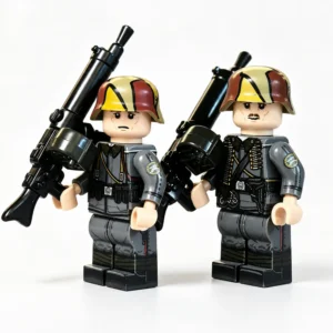 Imperial German Machine Gun Team WWI - Custom Printed Brick Block Figure Imperial German Machine Gun Team Wwi Custom Printed Brick Block Figure
