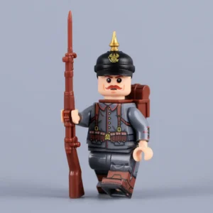 Imperial German Prussian Soldier (Rifleman) WWI - Custom Printed Brick Block Figure Imperial German Prussian Soldier (rifleman) Wwi Custom Printed Brick Block Figure