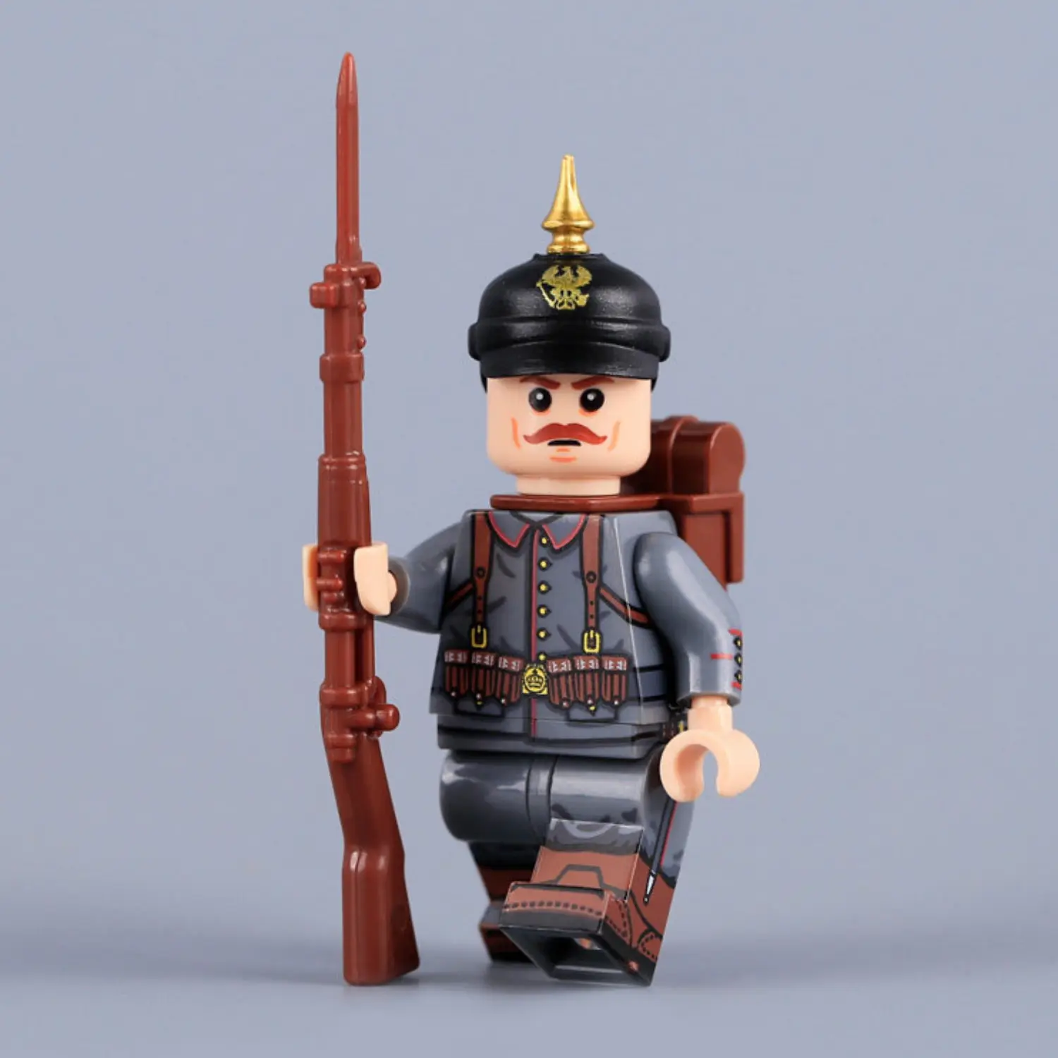 Imperial German Prussian Soldier (rifleman) Wwi Custom Printed Brick Block Figure