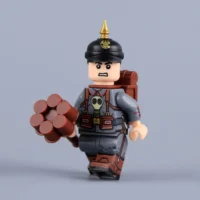 Imperial German Prussian Soldier (grenadier Trench Fighter) Wwi Custom Printed Brick Block Figure 2