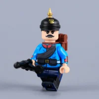 Imperial Prussian Soldier (Blue Uniform) WWI - Custom Printed Brick Block Figure Imperial Prussian Soldier (blue Uniform) Wwi Custom Printed Brick Block Figure