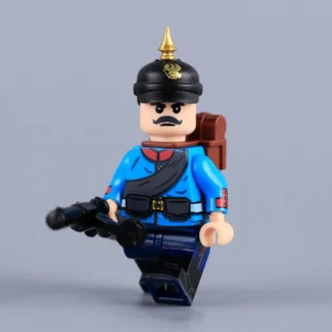 Imperial Prussian Soldier (Blue Uniform) WWI - Custom Printed Brick Block Figure Imperial Prussian Soldier (blue Uniform) Wwi Custom Printed Brick Block Figure