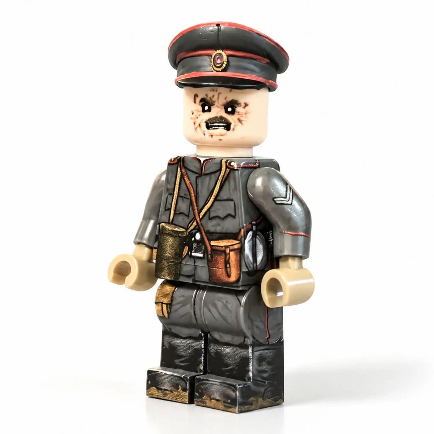 Kingdom Of Bulgaria Infantry Officer Trench Commander Wwi Custom Printed Brick Block Figure