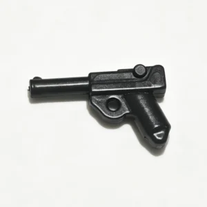 Luger P08 Pistol (Black) - Custom 3D Printed Miniature Accessory Parts Pieces for Brick Block Figure Luger P08 Pistol (black) Custom 3d Printed Miniature Accessory Parts Pieces For Brick Block Figure