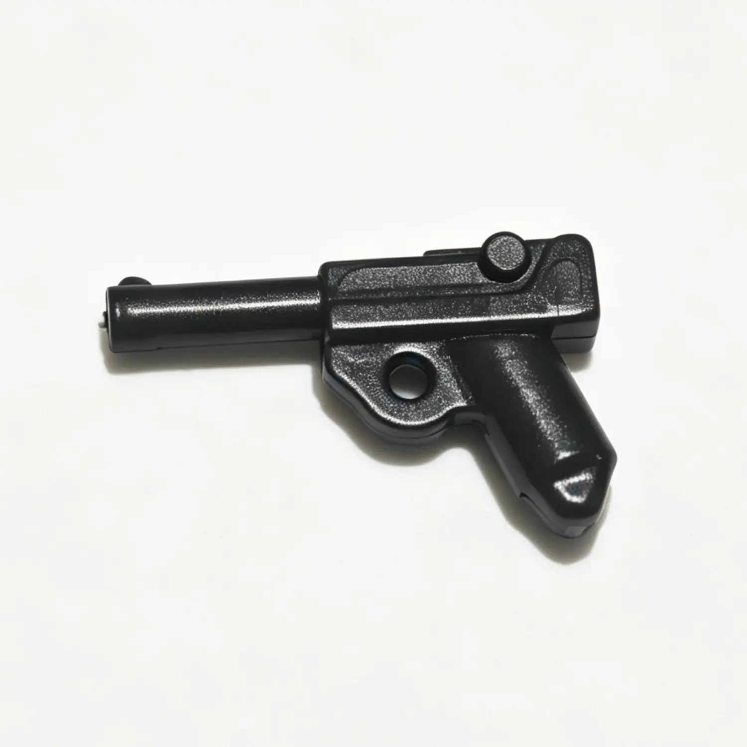 Luger P08 Pistol (black) Custom 3d Printed Miniature Accessory Parts Pieces For Brick Block Figure