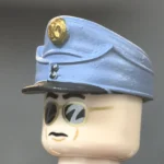 M1916 Feldkappe (Austro-Hungarian WWI Officer Field Cap) Sand Blue with K CipherItem - Custom 3D Printed Miniature Accessory Parts Pieces for Brick Block Figures