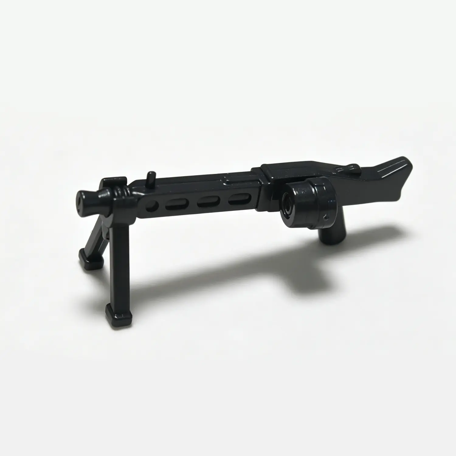 Mg42 Machine Gun With Bipod And Drum Magazine (black) Custom 3d Printed Miniature Accessory Parts Pieces For Brick Block Figure