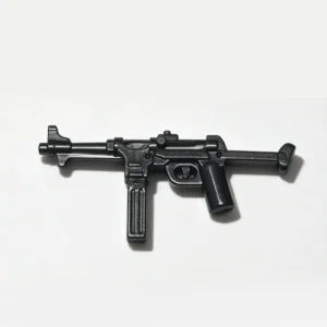 MP40 Submachine Gun (Black) - Custom 3D Printed Miniature Accessory Parts Pieces for Brick Block Figure Mp40 Submachine Gun (black) Custom 3d Printed Miniature Accessory Parts Pieces For Brick Block Figure