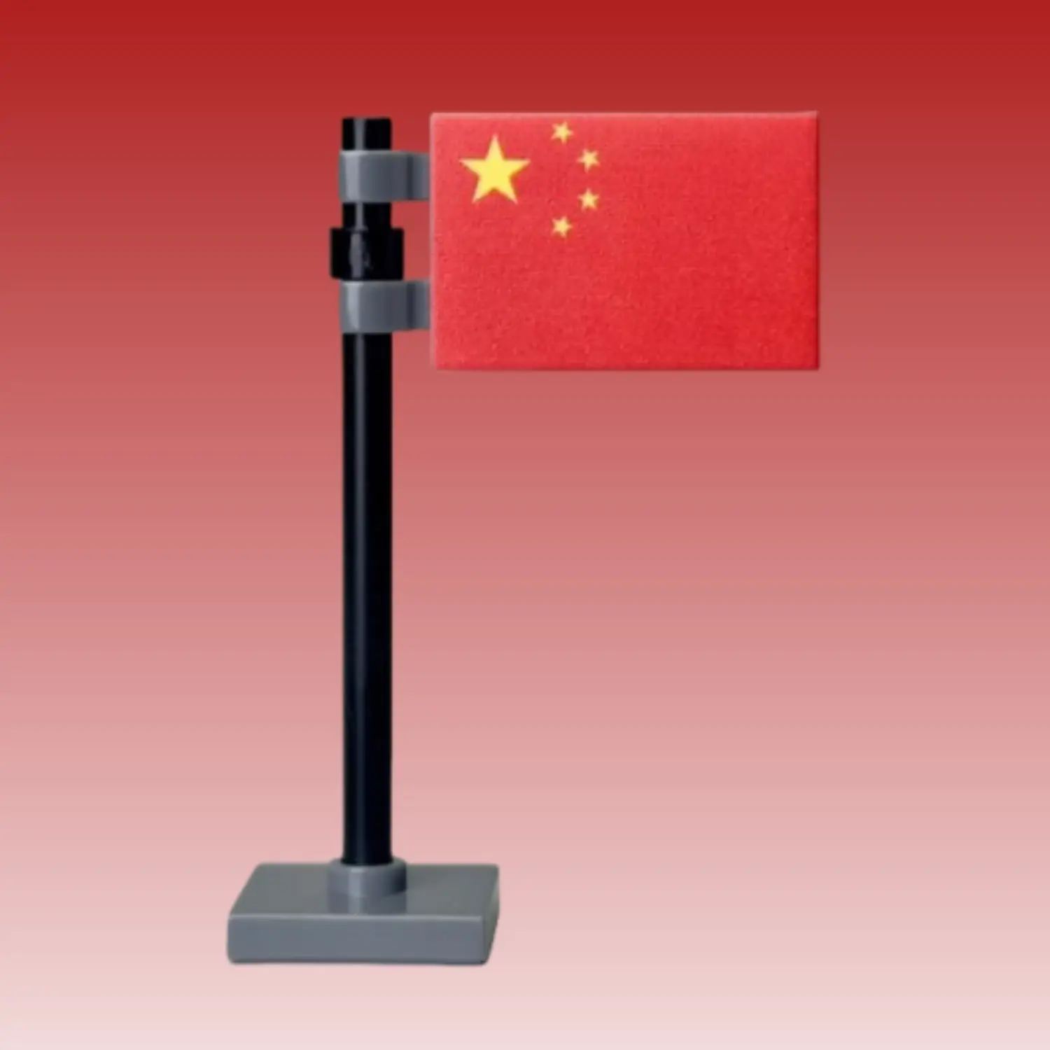 National Flag of China (Five-Starred Red Flag) Assembly- Custom 3D Printed Miniature Accessory Parts Pieces for Brick Block Figures National Flag Of China (five Starred Red Flag) Assembly Custom 3d Printed Miniature Accessory Parts Pieces For Brick Block Figures