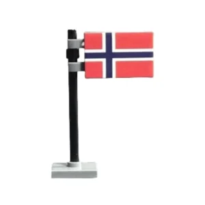 National Flag of Norway Assembly - Custom 3D Printed Miniature Accessory Parts Pieces for Brick Block Figures National Flag Of Norway Assembly Custom 3d Printed Miniature Accessory Parts Pieces For Brick Block Figures