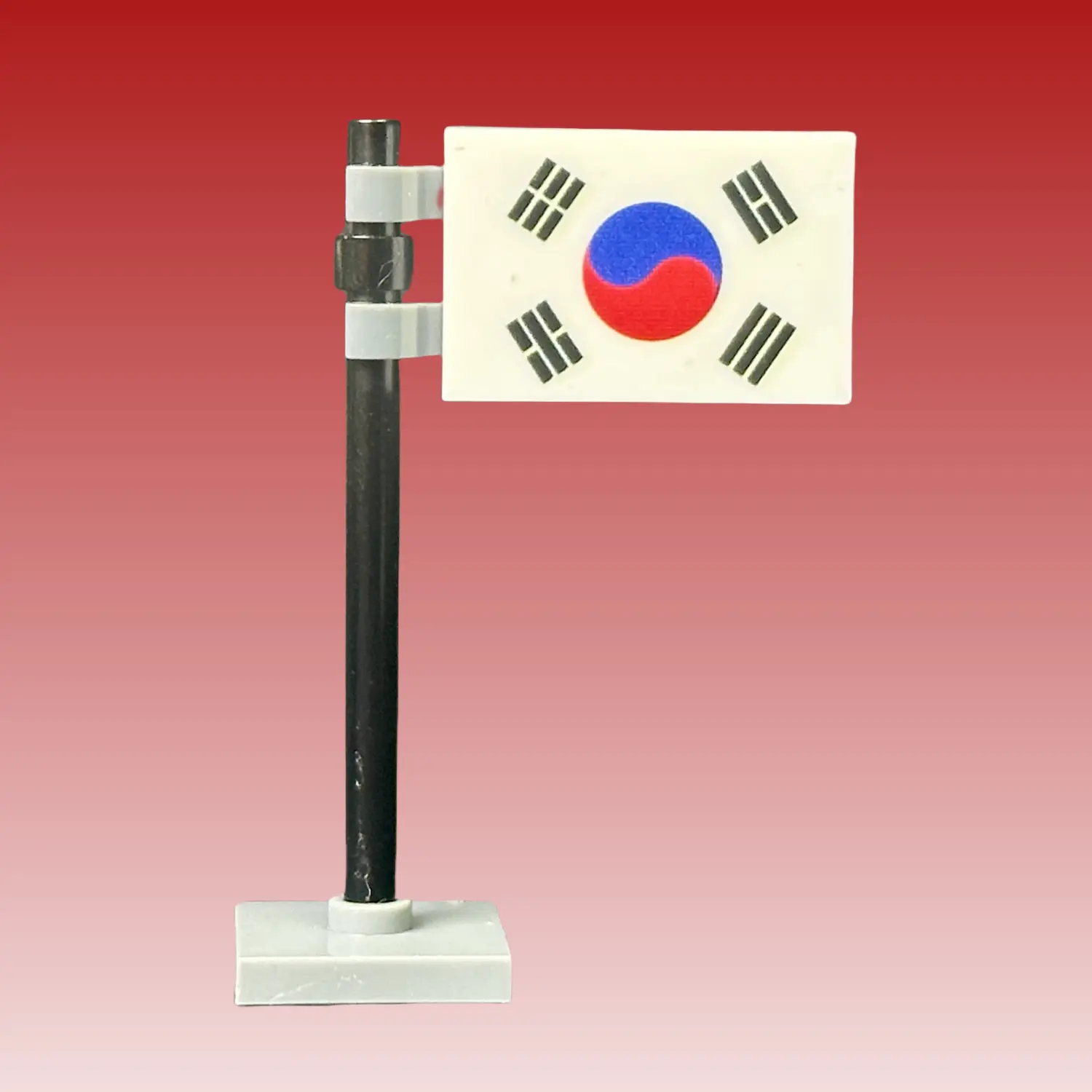 National Flag of South Korea (Taegeukgi) Assembly - Custom 3D Printed Miniature Accessory Parts Pieces for Brick Block Figures National Flag Of South Korea (taegeukgi) Assembly Custom 3d Printed Miniature Accessory Parts Pieces For Brick Block Figures