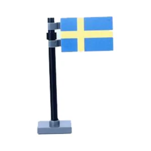 National Flag of Sweden Assembly - Custom 3D Printed Miniature Accessory Parts Pieces for Brick Block Figures National Flag Of Sweden Assembly Custom 3d Printed Miniature Accessory Parts Pieces For Brick Block Figures