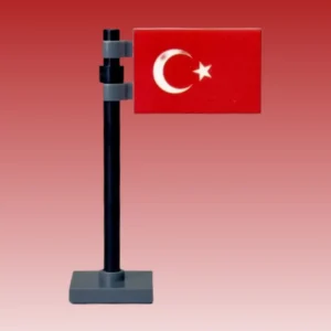 National Flag of Turkey (Türkiye) Assembly - Custom 3D Printed Miniature Accessory Parts Pieces for Brick Block Figures National Flag Of Turkey (türkiye) Assembly Custom 3d Printed Miniature Accessory Parts Pieces For Brick Block Figures