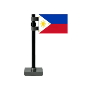 National Flag of the Philippines Assembly - Custom 3D Printed Miniature Accessory Parts Pieces for Brick Block Figures National Flag Of The Philippines Assembly Custom 3d Printed Miniature Accessory Parts Pieces For Brick Block Figures
