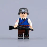 Polish Home Army Courier (warsaw Uprising) Wwii Custom Printed Brick Block Figure