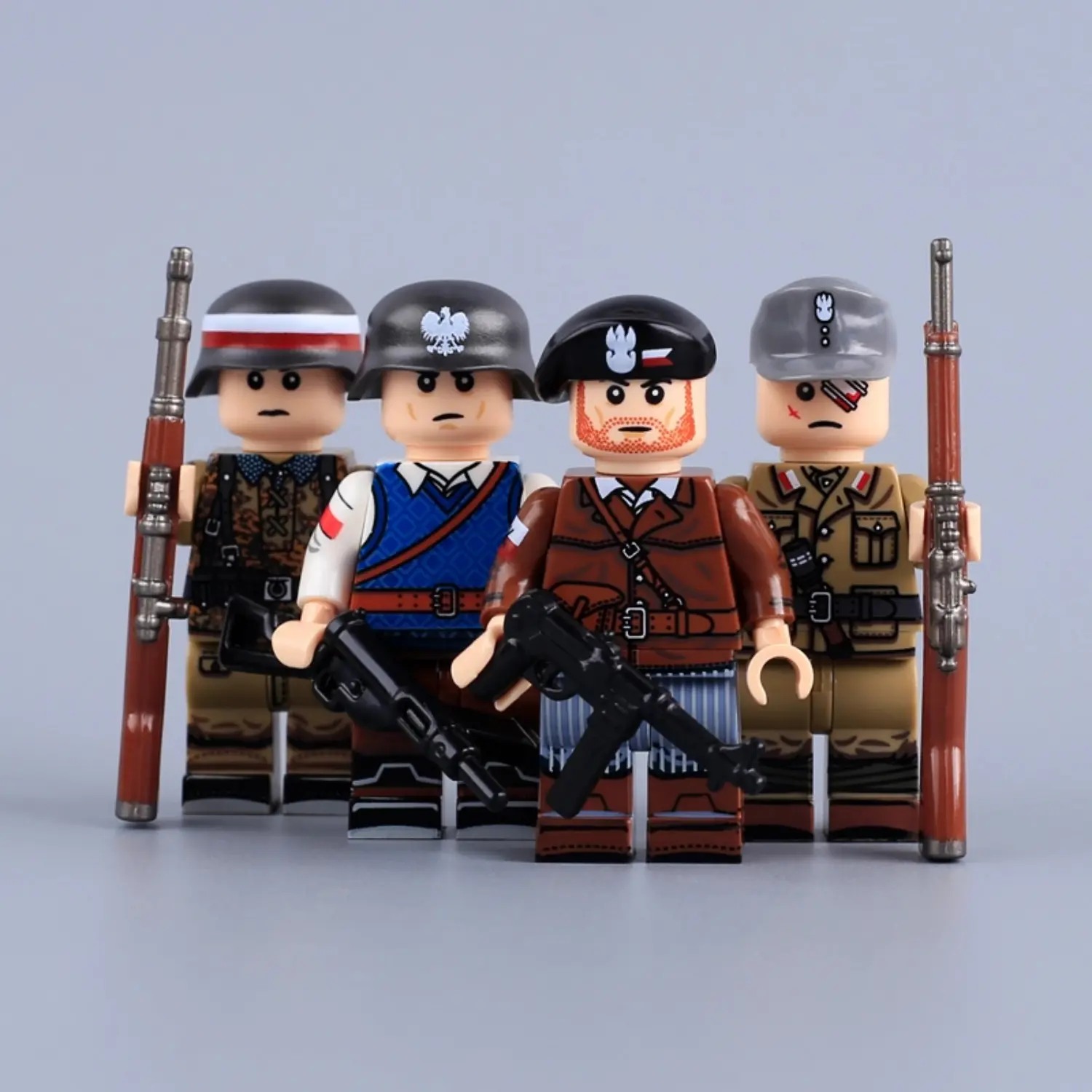 Polish Home Army Warsaw Uprising Squad (Warsaw Uprising) WWII - Custom Printed Brick Block Figure Polish Home Army Warsaw Uprising Squad (warsaw Uprising) Wwii Custom Printed Brick Block Figure