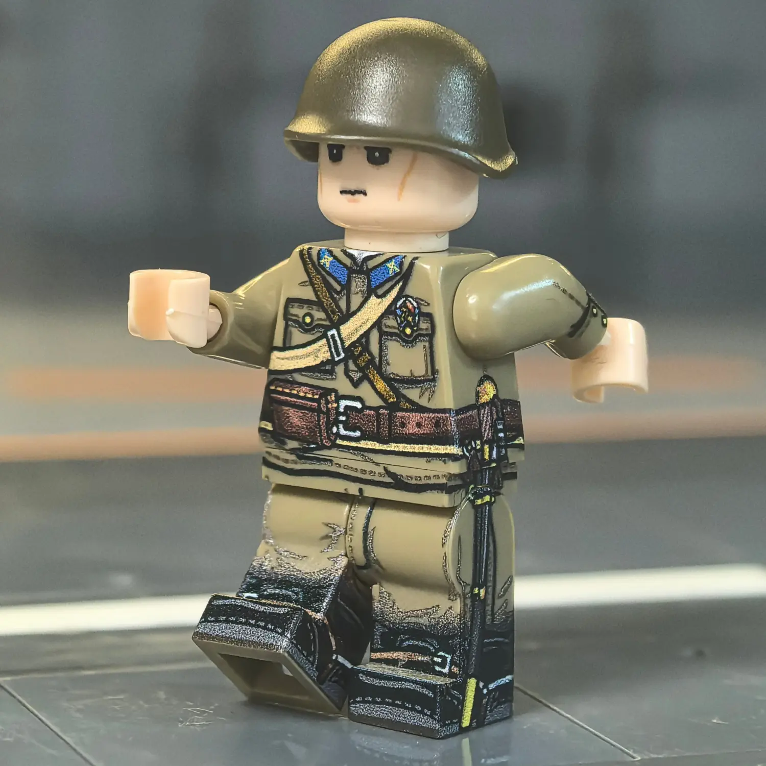 Soviet Air Defense Militia Soldier (WWII) - Custom Printed Brick Block Figure 2 Soviet Air Defense Militia Soldier (wwii) Custom Printed Brick Block Figure 2