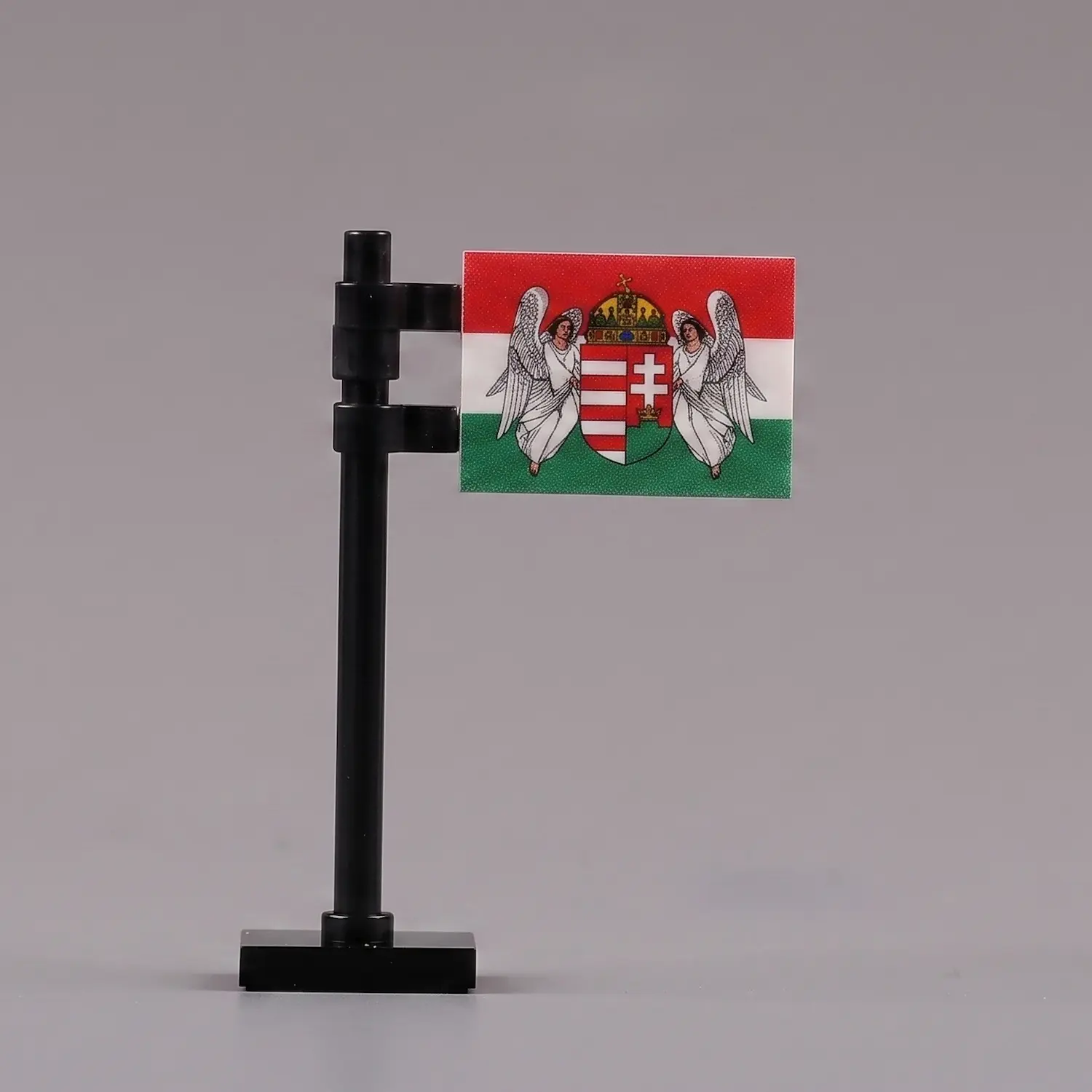State Flag of the Kingdom of Hungary (with Angel Supporters) Assembly - Custom 3D Printed Miniature Accessory Parts Pieces for Brick Block Figures State Flag Of The Kingdom Of Hungary (with Angel Supporters) Assembly Custom 3d Printed Miniature Accessory Parts Pieces For Brick Block Figures