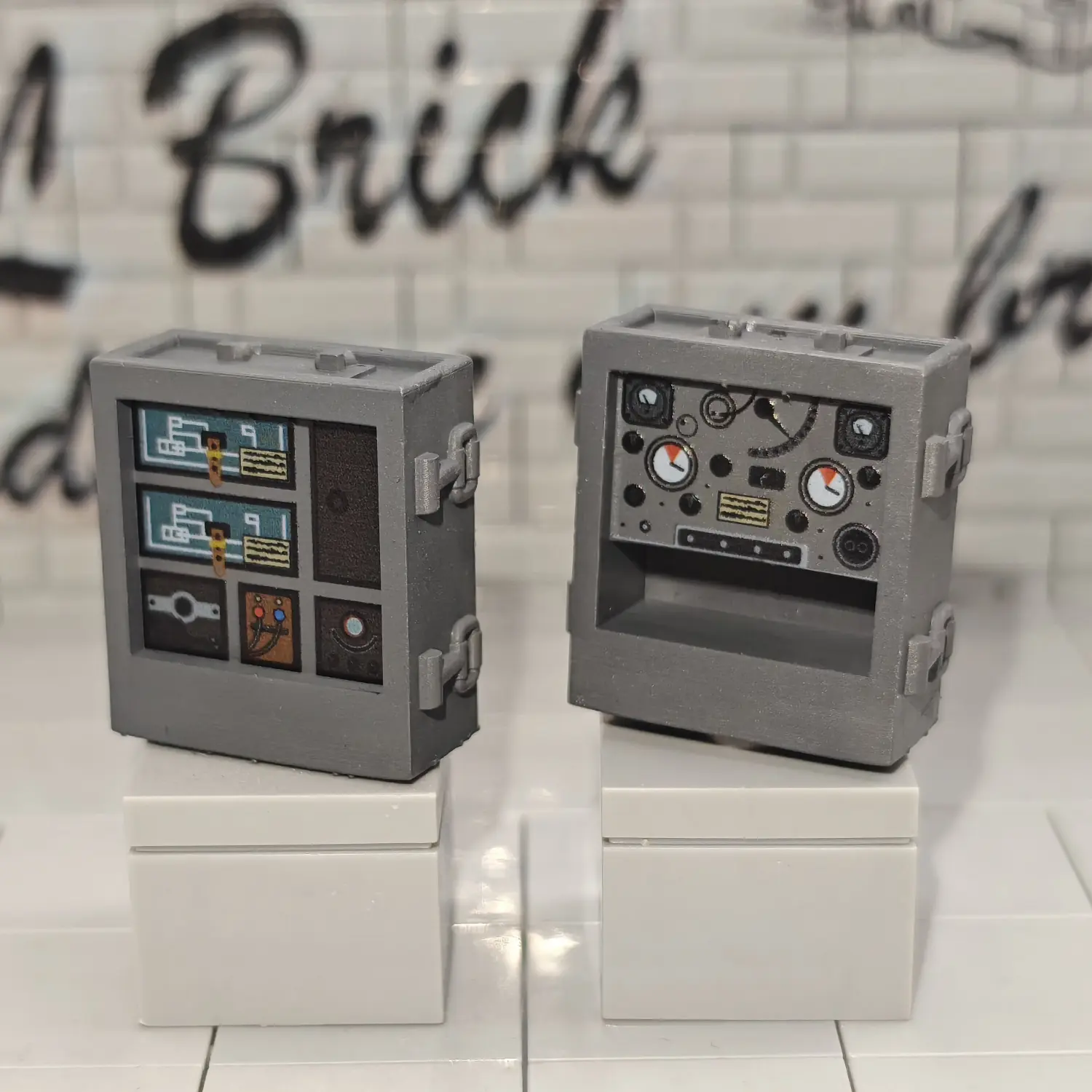 Two-Part Portable Field Radio Set (Transceiver and Power Supply) WWII - Custom 3D Printed Miniature Accessory Parts Pieces for Brick Block Figures Two Part Portable Field Radio Set (transceiver And Power Supply) Wwii Custom 3d Printed Miniature Accessory Parts Pieces For Brick Block Figures