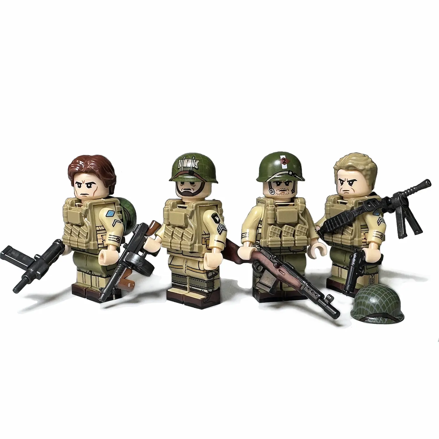 US Army Rangers & 101st Airborne Paratrooper WWII - Custom Printed Brick Block Figure Us Army Rangers & 101st Airborne Paratrooper Wwii Custom Printed Brick Block Figure