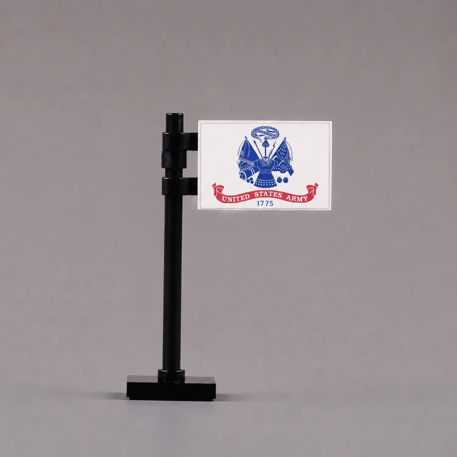 United States Army Flag Assembly - Custom 3D Printed Miniature Accessory Parts Pieces for Brick Block Figures United States Army Flag Assembly Custom 3d Printed Miniature Accessory Parts Pieces For Brick Block Figures