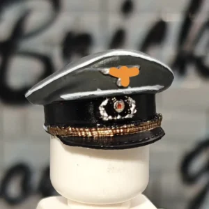 WWII German General Officer's Visor Cap (Schirmmütze) with Gold CordsItem WWII - Custom 3D Printed Miniature Accessory Parts Pieces for Brick Block Figures Wwii German General Officer's Visor Cap (schirmmütze) With Gold Cordsitem Wwii Custom 3d Printed Miniature Accessory Parts Pieces For Brick Block Figures