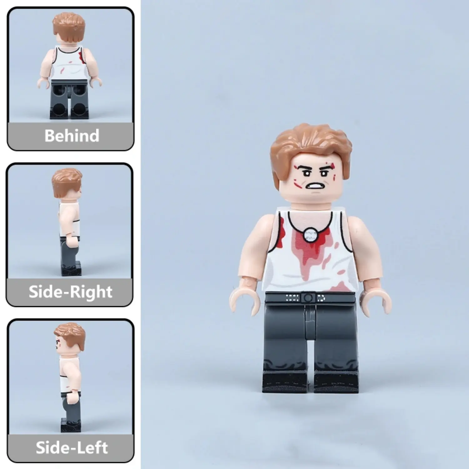 All Sides Of Captured Allied Soldier Pow (interrogation Variant) (wwii) Custom Printed Brick Block Figure