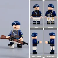All Sides Of French Alpine Troops Mountain Infantry (chasseur Alpin) Ww2 Custom Printed Brick Block Figure