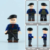 All Sides Of French Resistance (forces Of The Interior) Assault Smg Gunner Ww2 Custom Printed Brick Block Figure