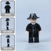 All Sides Of German Secret Police (gestapo Officer) (wwii) Custom Printed Brick Block Figure