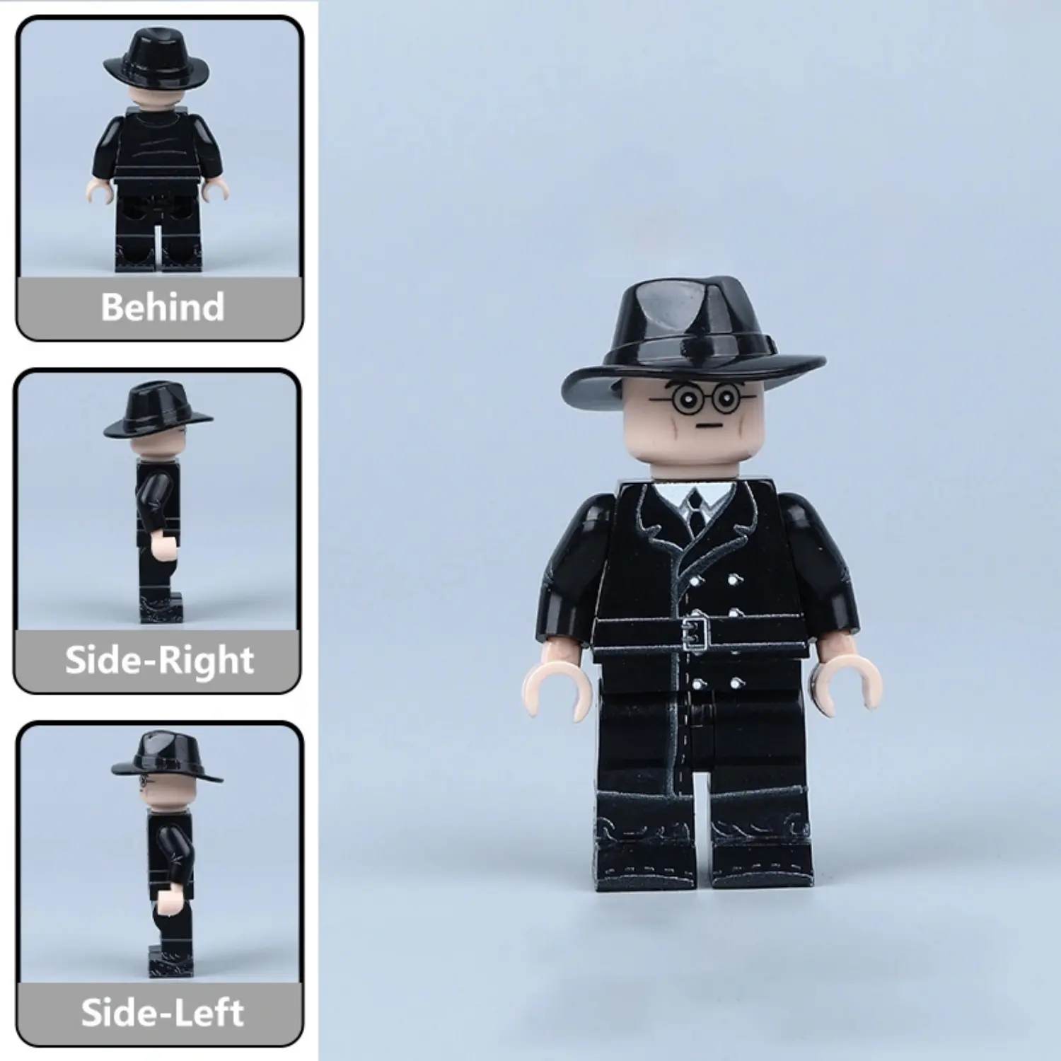All Sides Of German Secret Police (gestapo Officer) (wwii) Custom Printed Brick Block Figure