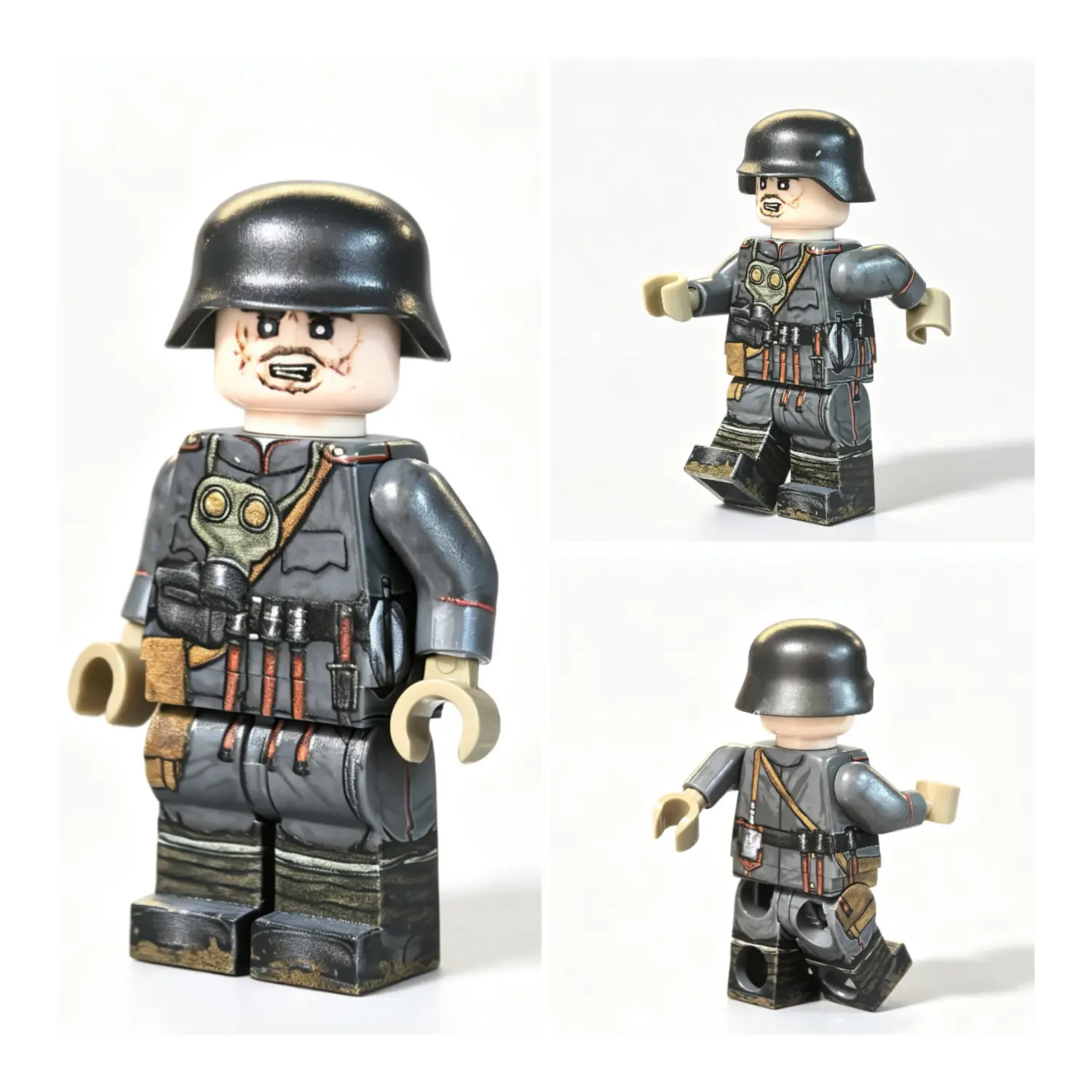 all sides of Kingdom of Bulgaria Stormtrooper (Assault Infantry) WWI - Custom Printed Brick Block Figure All Sides Of Kingdom Of Bulgaria Stormtrooper (assault Infantry) Wwi Custom Printed Brick Block Figure