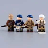 The Back Of French Alpine Troops (chasseurs Alpins) Ww2 Custom Printed Brick Block Figure