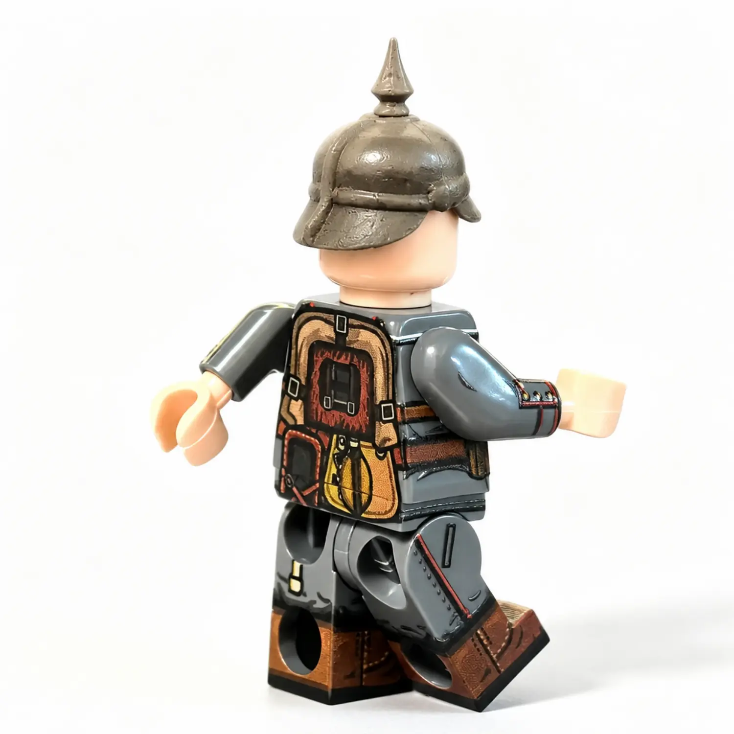the back of Imperial German Infantryman (1914) WWI - Custom Printed Brick Block Figure The Back Of Imperial German Infantryman (1914) Wwi Custom Printed Brick Block Figure
