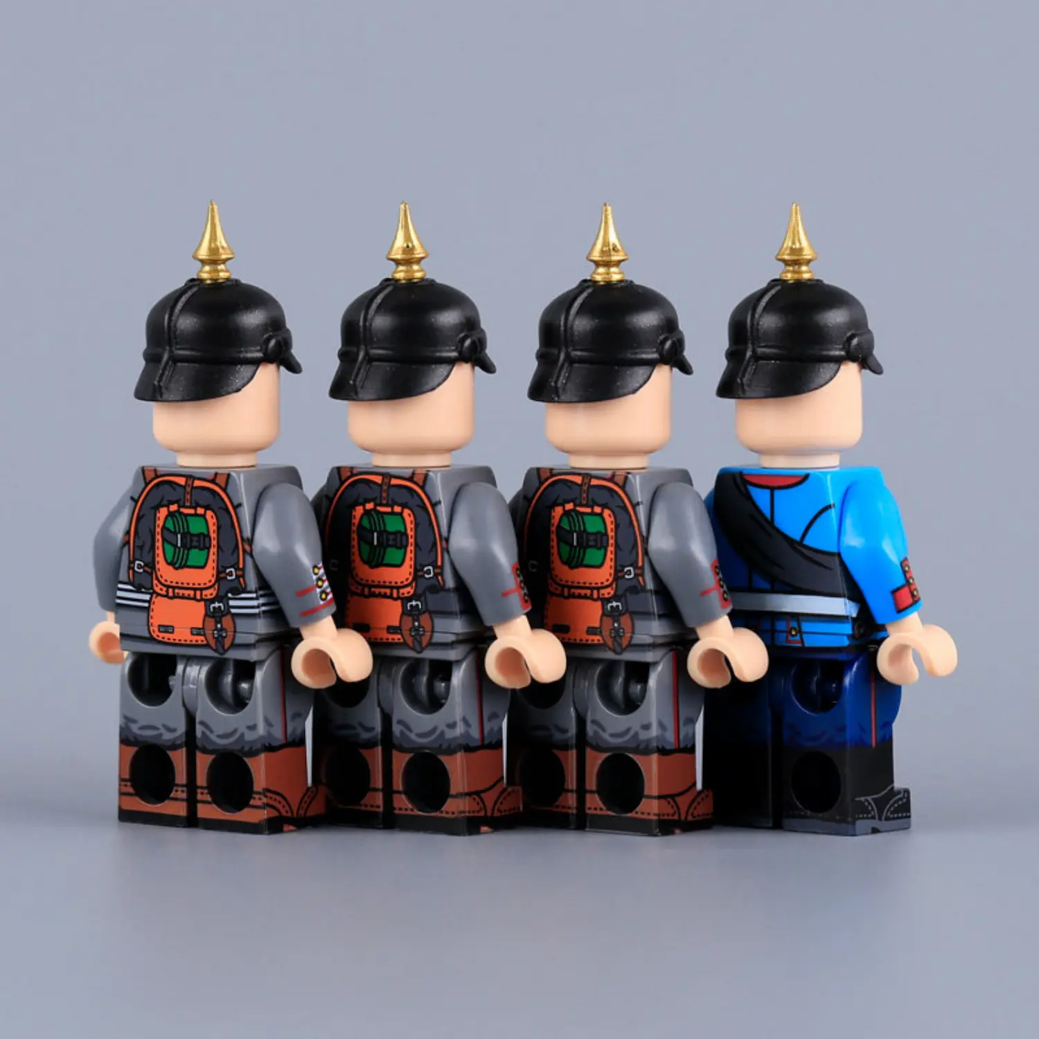 the back of Imperial German Prussian Squad WWI - Custom Printed Brick Block Figure The Back Of Imperial German Prussian Squad Wwi Custom Printed Brick Block Figure
