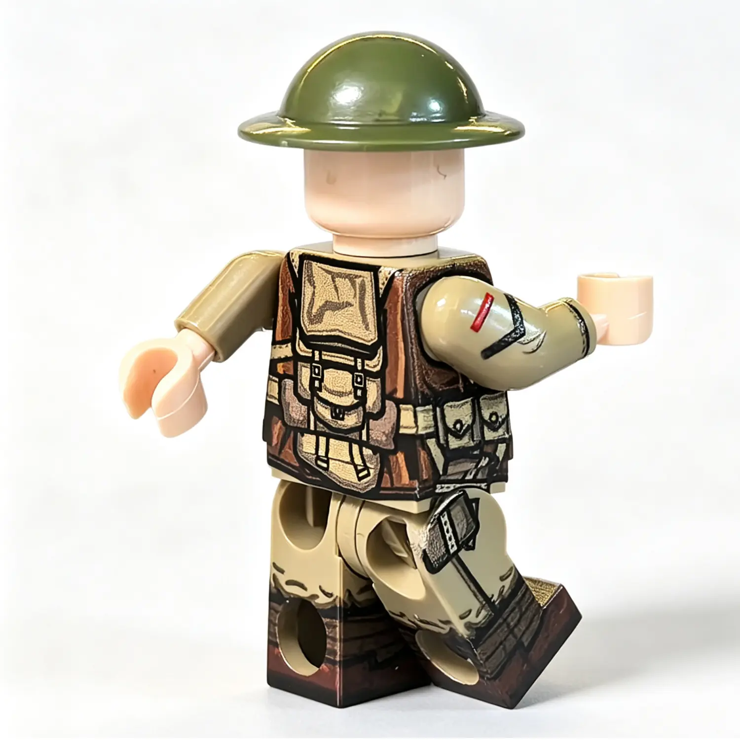 the back of Lance Corporal Schofield British Army Infantryman Late 1917 WWI - Custom Printed Brick Block Figure The Back Of Lance Corporal Schofield British Army Infantryman Late 1917 Wwi Custom Printed Brick Block Figure