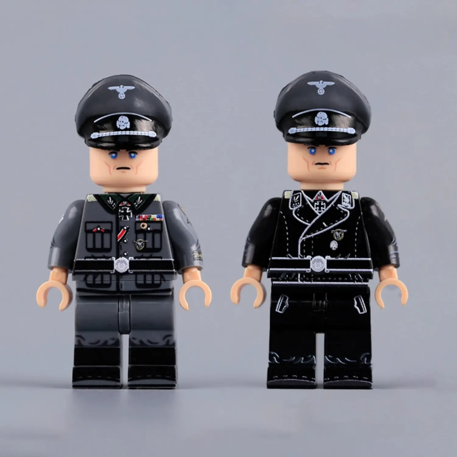 The Front Of German Commander Josef Dietrich Ww2 Custom Printed Brick Block Figure