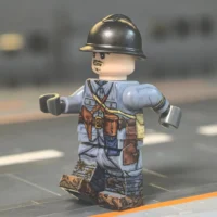 The Left Of French Army Officer (battle Of Verdun, Wwi) Custom Printed Brick Block Figure