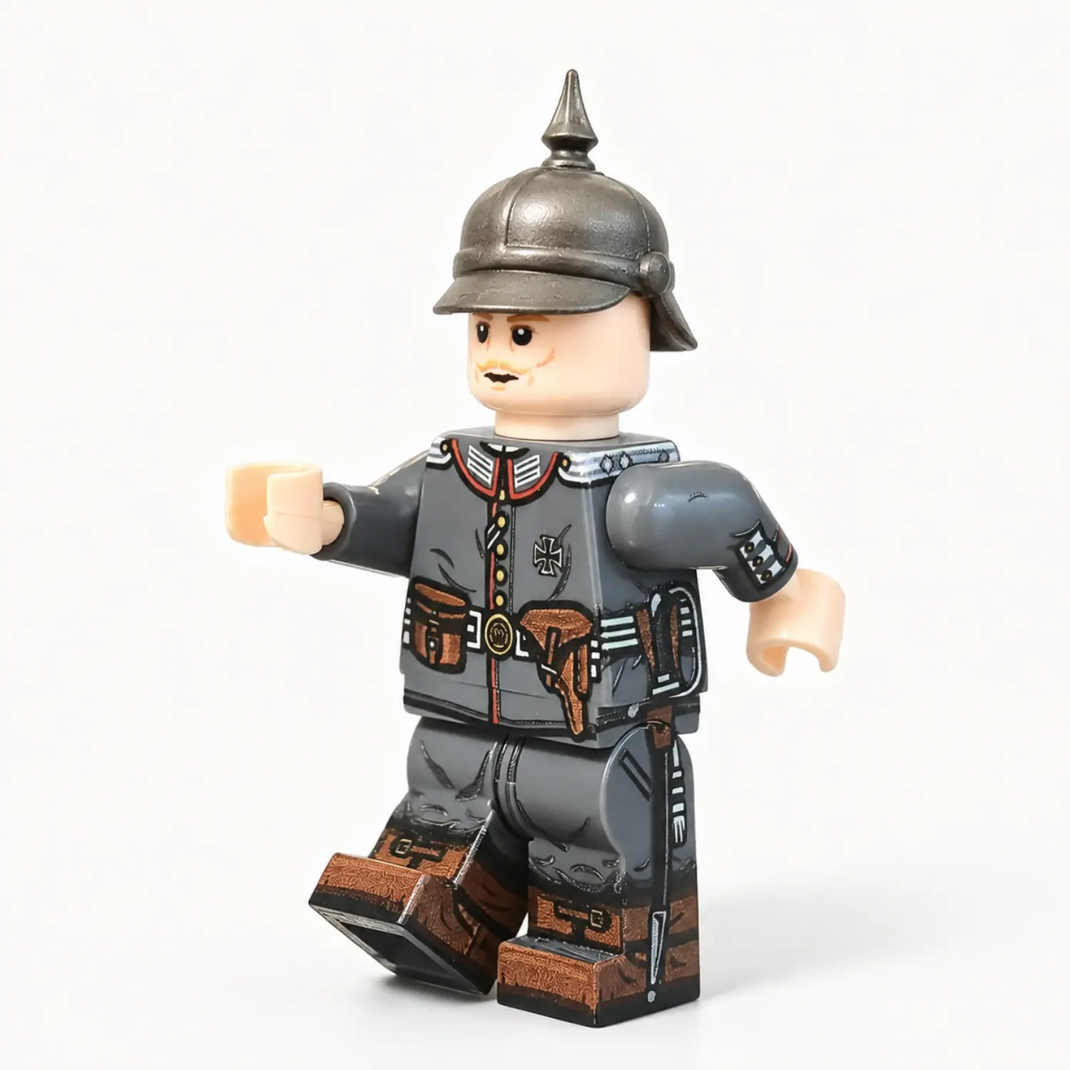 the left of Imperial German Guards Lieutenant (1914) WWI - Custom Printed Brick Block Figure The Left Of Imperial German Guards Lieutenant (1914) Wwi Custom Printed Brick Block Figure