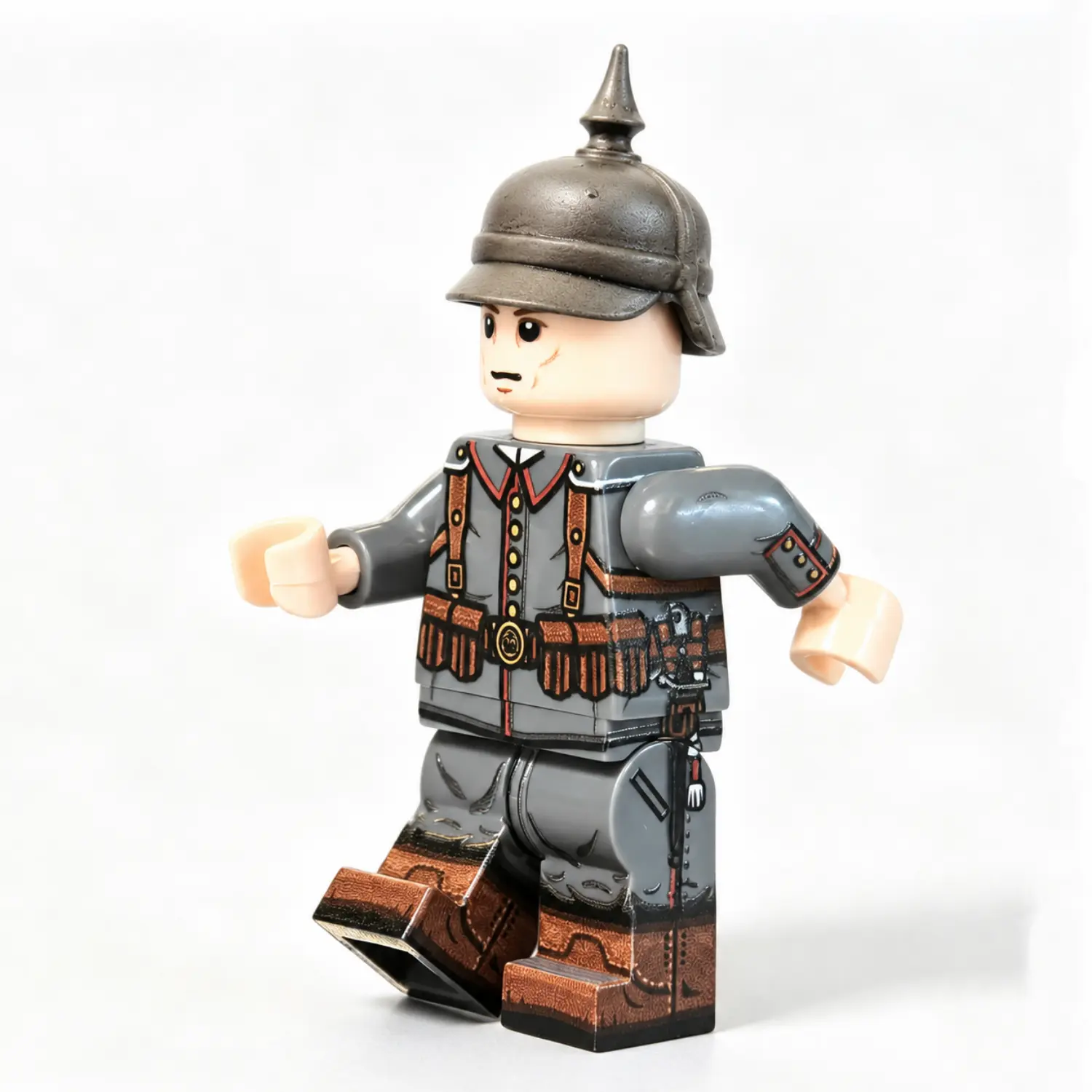 the left of Imperial German Infantryman (1914) WWI - Custom Printed Brick Block Figure The Left Of Imperial German Infantryman (1914) Wwi Custom Printed Brick Block Figure
