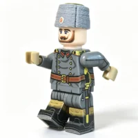 the left of Imperial Russian Commander (Tsar Nicholas II, WWI) - Custom Printed Brick Block Figure The Left Of Imperial Russian Commander (tsar Nicholas Ii, Wwi) Custom Printed Brick Block Figure