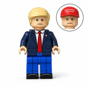 45th & 47th U.S. President Donald Trump (Classic Navy Suit Edition) - Custom Printed Brick Block Figure 45th & 47th U.s. President Donald Trump (classic Navy Suit Edition) Custom Printed Brick Block Figure