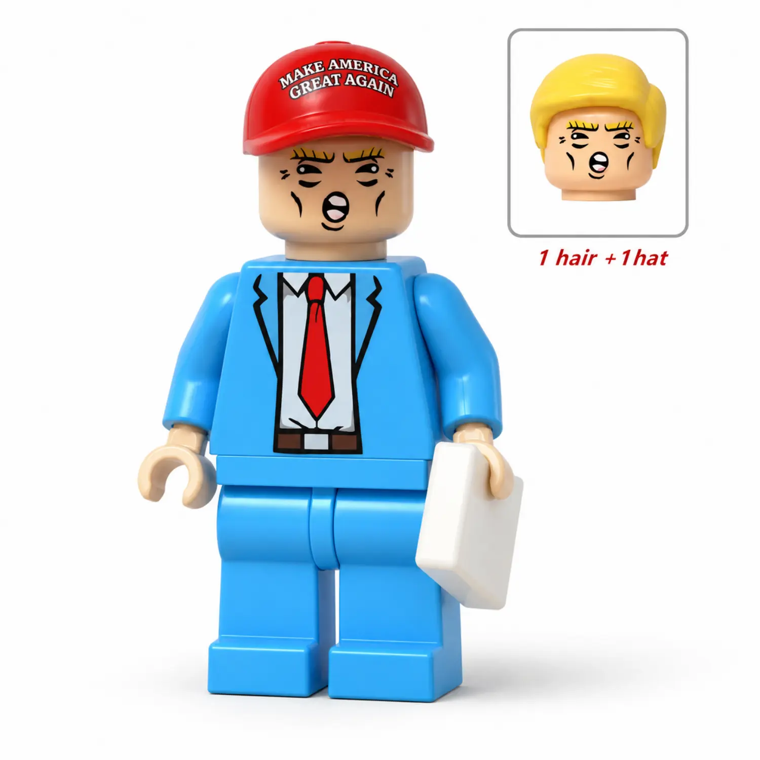 45th & 47th U.s. President Donald Trump (make America Great Again Edition) Custom Printed Brick Block Figure