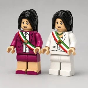 66th President of Mexico Claudia Sheinbaum - Custom Printed Brick Block Figure 66th President Of Mexico Claudia Sheinbaum Custom Printed Brick Block Figure