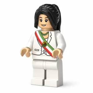 66th President of Mexico Claudia Sheinbaum (White Inauguration Dress Edition) - Custom Printed Brick Block Figure 66th President Of Mexico Claudia Sheinbaum (white Inauguration Dress Edition) Custom Printed Brick Block Figure